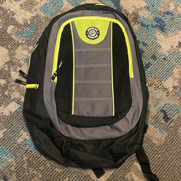 🎒 Arizona Blu Athletic Gear Backpack (Black, Gray, Neon Yellow) - Picture 5 of 8